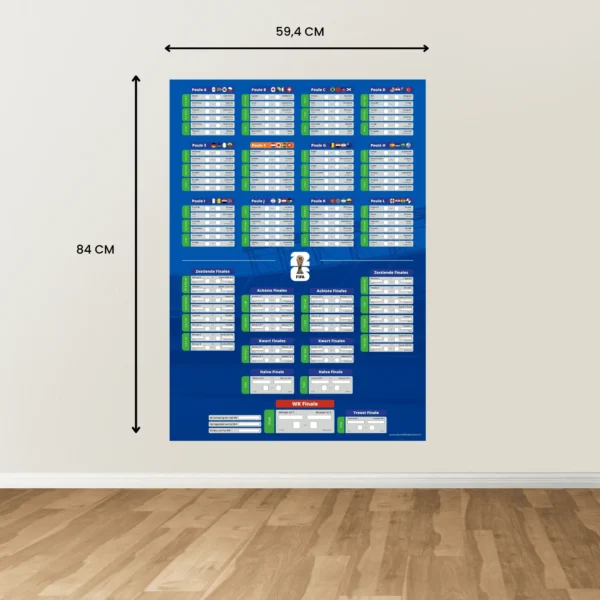 WK 2026 speelschema poster | Beleef het WK nog intenser!