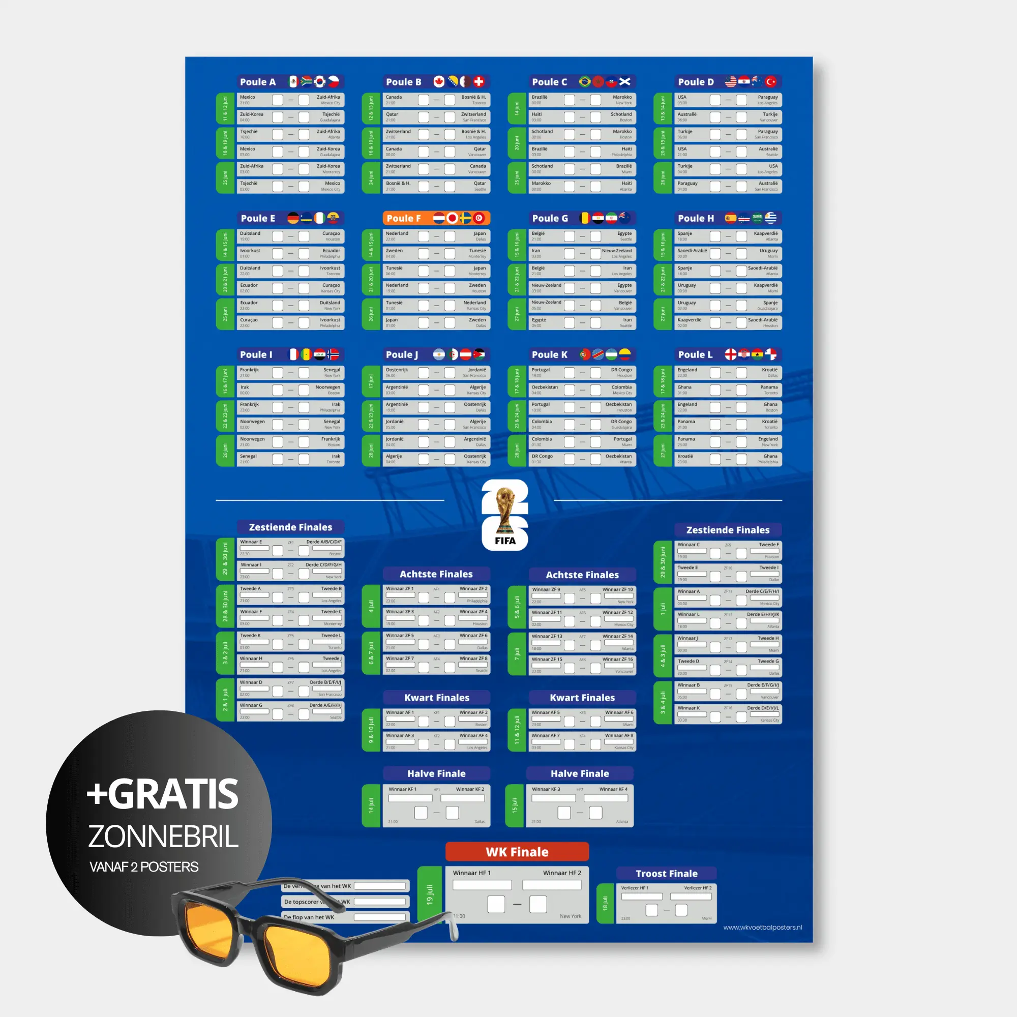 WK 2026 voetbalposter